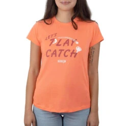 Baseballism Women's Play Catch T-Shirt 14 Baseballism Women's Play Catch T-Shirt -Baseball Store 07 playcatch cor