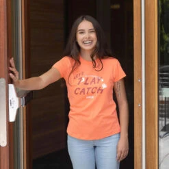 Baseballism Women's Play Catch T-Shirt 23 Baseballism Women's Play Catch T-Shirt -Baseball Store 07 playcatch cor 1 3