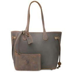 Baseballism Alison Tote Bag And Clutch Bag - Dark Chocolate - OS