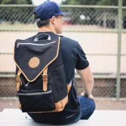 Baseballism Rowengartner Backpack - Black -Baseball Store 18 rowbp 6 1