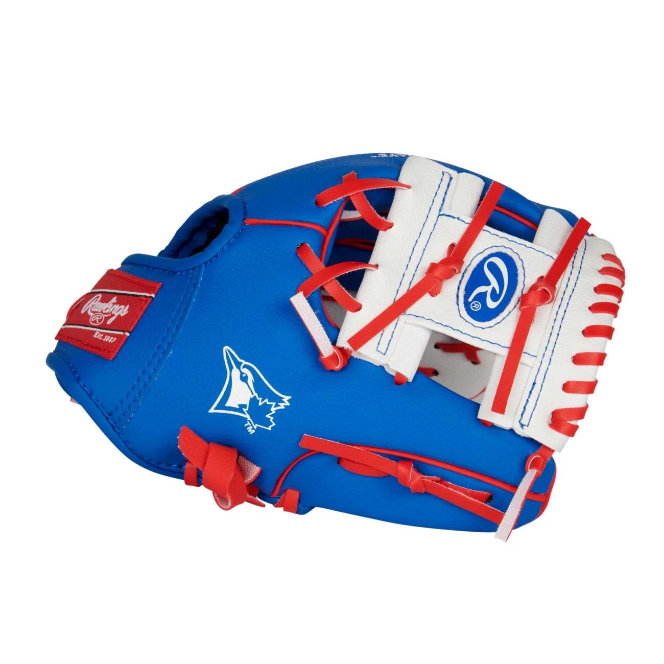 Rawlings MLB Team Logo Glove Blue Jays 10"-RHT 2 Rawlings MLB Team Logo Glove Blue Jays 10"-RHT - Image 2