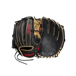 Wilson A700 H-Web Black/Blonde/Red 11.5"-RHT -Baseball Store WBW100126 8 A700 115 Black Blonde