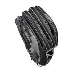 Wilson A500 Single Post Black/Grey/Tropical 12.5" -Baseball Store WBW100905 3 A500 BB 125 Boys Black Grey TropicalBlue