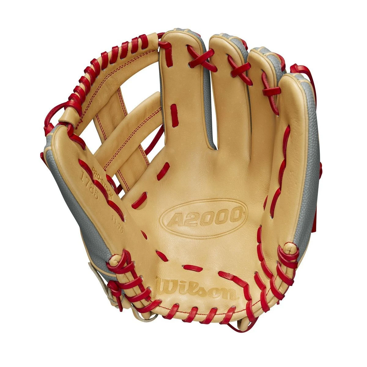 Wilson A2000 SuperSkin 1785 Blonde/Grey/Red 11.75"-RHT 2 Wilson A2000 SuperSkin 1785 Blonde/Grey/Red 11.75"-RHT - Image 2