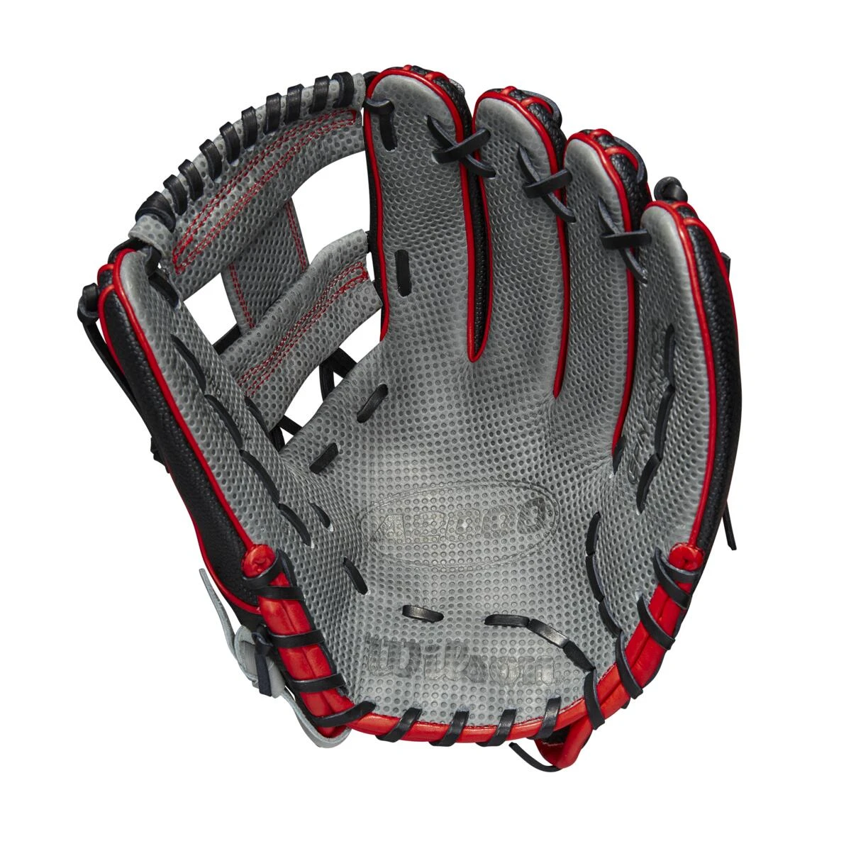 Wilson A2000SC SuperSkin 1975 Grey/Black/Red 11.75"-RHT - Image 2