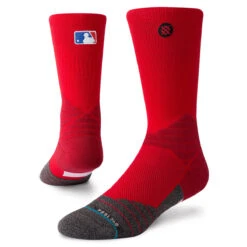 Stance MLB Diamond Pro Crew Socks -Baseball Store m559c16dia red 1