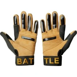 Warstic Adult Workman3 Batting Gloves -Baseball Store warstic bg w3 bkyellow 2